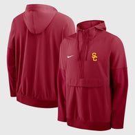 USC Trojans Nike Anorak Half-Zip Jacket Jacket unisex front product view | Dash Racegear — Fight On in Style – USC Trojans Nike Half-Zip Anorak