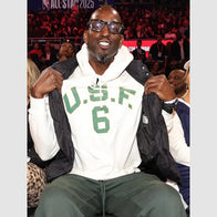 Kevin Garnett USF Bill Russell Hoodie Hoodie unisex front product view | Dash Racegear — Kevin Garnett USF Hoodie Paying Tribute to Bill Russell’s Legacy