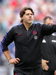 Mauricio Pochettino USMNT Track Jacket Jacket unisex front product view | Dash Racegear — Nike 2026 USMNT Coach Mauricio Pochettino Track Jacket in black with sleek modern sideline style