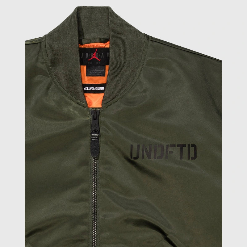 UNDEFEATED x Jordan Bomber Jacket Bomber Jacket unisex detail view 3 | Dash Racegear — UNDEFEATED x Jordan Bomber Jacket – Street Legends Collide