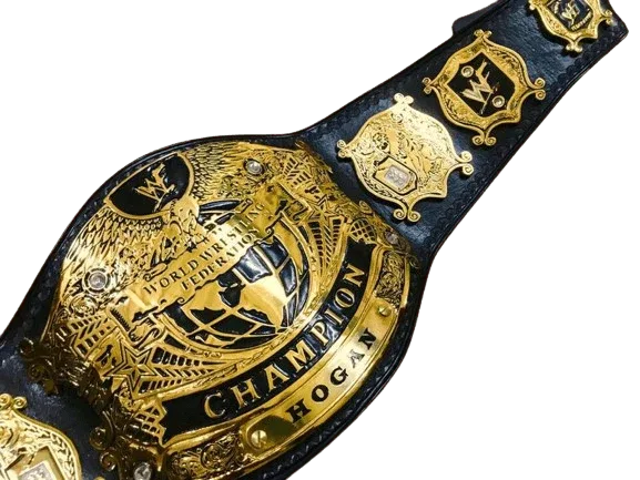 WWF Undisputed V1 Championship Belt in 4MM Zinc & 24KT Gold Plating - 2 | Dash Racegear