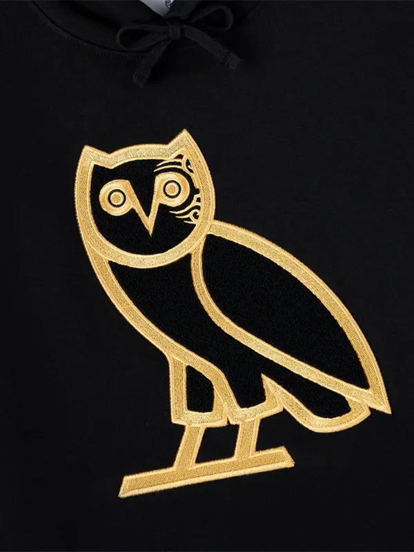 OVO Tyson Tattoo OG Hoodie Hoodie unisex detail view 3 | Dash Racegear — Unisex OVO Tyson Tattoo OG 2026 black fleece hoodie, cozy streetwear piece with premium casual style.