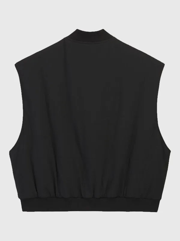 Adidas x WC Padded Vest Vest unisex detail view 3 | Dash Racegear — Unisex 2026 black vest Adidas x Willy Chavarria, quilted warmth, street-ready silhouette for travel and everyday looks.