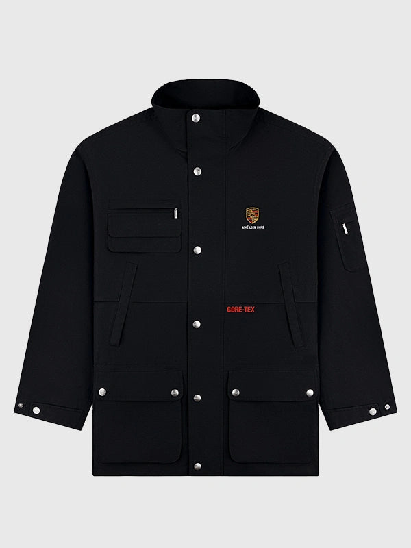 Aimé Leon Dore x Porsche Cabrio Jacket Jacket unisex detail view 3 | Dash Racegear — Aimé Leon Dore x Porsche racing-inspired Cabrio jacket