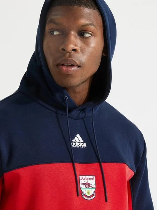 Arsenal adidas 92/94 Bringback Hoodie Hoodie unisex detail view 4 | Dash Racegear — Retro adidas Arsenal hoodie reviving the 1992/94 football era