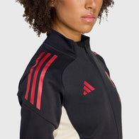 LFC Adidas 25/26 Domestic Training Jacket Jacket unisex detail view 4 | Dash Racegear — Liverpool FC 2025/26 men’s fleece training jacket in black with full zip