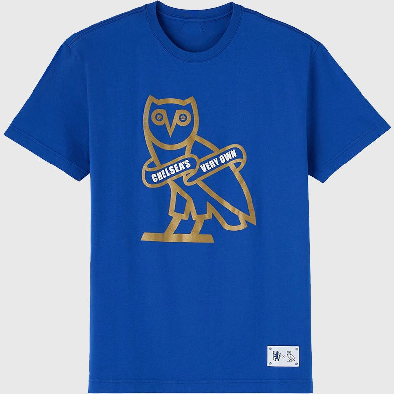 OVO x Chelsea FC Icon T-Shirt Shirt unisex detail view 5 | Dash Racegear — Sleek football fashion—OVO Icon tee with Chelsea pride