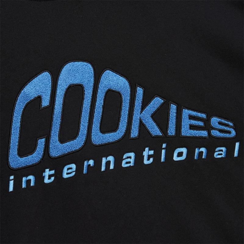 M&N x Cookies 2025 Pullover Hoodie Hoodie unisex detail view 3 | Dash Racegear — Pullover hoodie in fleece by Mitchell & Ness and Cookies with Embroidered Cookies Logo at the front.