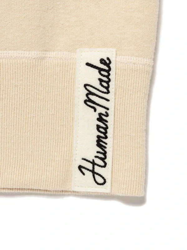 Human Made Tsuriami Sweatshirt Sweatshirt unisex detail view 3 | Dash Racegear — Elevate your wardrobe with the 2025 Human Made Cream Tsuriami Sweatshirt, perfect for layering or casual days.