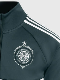 Adidas Celtics 2026/27 Track Jacket Jacket unisex detail view 4 | Dash Racegear — Adidas Boston Celtics 2026 27 FC Unisex Green Full Zip Track Jacket showcasing spirited team focused outerwear