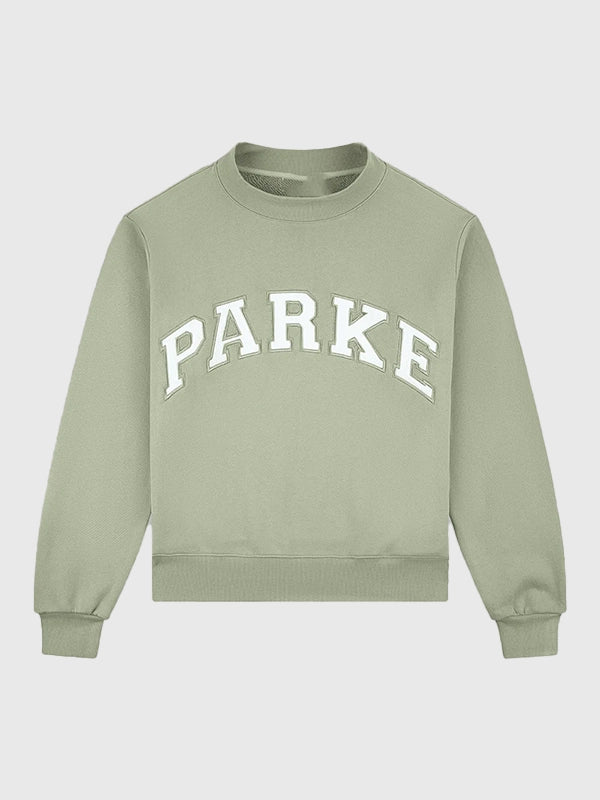 Parke Summerland Varsity Mockneck Sweatshirt Sweatshirt unisex detail view 2 | Dash Racegear — Varsity mockneck sweatshirt by Parke 2026 Summerland drop with soft cotton feel and minimal design approach.