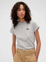 Gap x Victoria Beckham Logo T-Shirt Shirt unisex front product view | Dash Racegear — Unisex 2026 Gap x Victoria Beckham grey tee, minimal logo design for casual street fashion style.