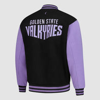 Golden State Valkyries FISLL Eclipse Varsity Jacket Varsity Jacket unisex detail view 3 | Dash Racegear — FISLL Eclipse Jacket – Golden State Valkyries-Inspired