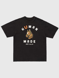 Human Made Graphic T-Shirt Shirt unisex front product view | Dash Racegear — Make a bold impression in the 2025 Human Made Black Graphic Tee, perfect for unisex street style and everyday wear.