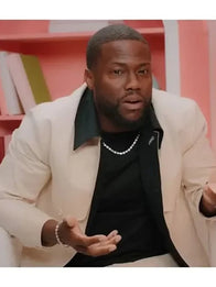 Kevin Hart ZIWE Interview Jacket Jacket unisex front product view | Dash Racegear — RECREATED Kevin Hart ZIWE Interview cotton jacket in white with classic cut and relaxed fit