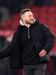 Kim Hellberg Sky Bet Championship Puffer Jacket Puffer Jacket unisex detail view 3 | Dash Racegear — Kim Hellberg black quilted hooded puffer jacket perfect for Sky Bet Championship match-day fans of Sheffield United.