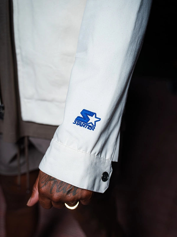 Starter MLB 2026 All-Star Game Full-Zip Jacket Jacket unisex detail view 3 | Dash Racegear — Unisex off-white Franchise 2026 jacket crafted with a full-zip design for versatile everyday wear.