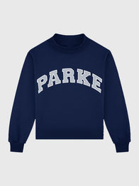 Parke Summerland Varsity Mockneck Sweatshirt Sweatshirt unisex detail view 3 | Dash Racegear — 2026 Parke Summerland Varsity Mockneck Sweatshirt with simple embroidered look and soft relaxed silhouette.