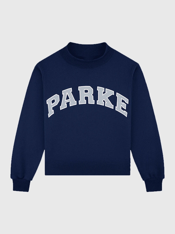Parke Summerland Varsity Mockneck Sweatshirt Sweatshirt unisex detail view 3 | Dash Racegear — 2026 Parke Summerland Varsity Mockneck Sweatshirt with simple embroidered look and soft relaxed silhouette.