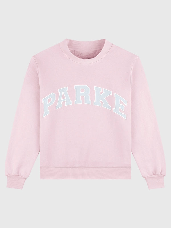 Parke Birthday Drop 2026 Varsity Mockneck Fashion Apparel unisex detail view 2 | Dash Racegear — Multicolor Parke Birthday Drop varsity mockneck fleece sweatshirt featuring a relaxed unisex fit and modern casual style.