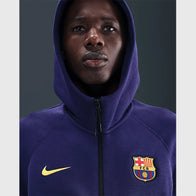 FC Barcelona Tech Windrunner Nike Soccer Hoodie Hoodie unisex detail view 3 | Dash Racegear — Barça Tech Windrunner by Nike – For Passionate Fans