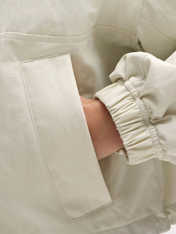 Philadelphia Flyers lululemon Coach’s Jacket Jacket unisex detail view 4 | Dash Racegear — Recreated Flyers lululemon Coach's cream full-button jacket designed for casual layering and comfortable wear