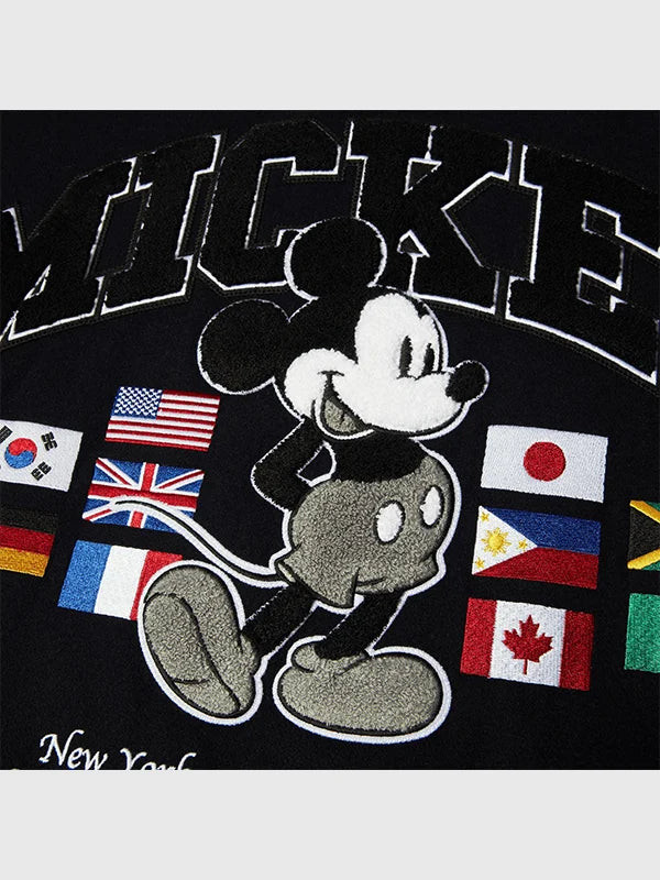 Disney x HUF Mickey Worldwide Tour Varsity Jacket Varsity Jacket unisex detail view 4 | Dash Racegear — Disney x HUF Mickey Worldwide Tour Jacket – perfect for everyday outfits
