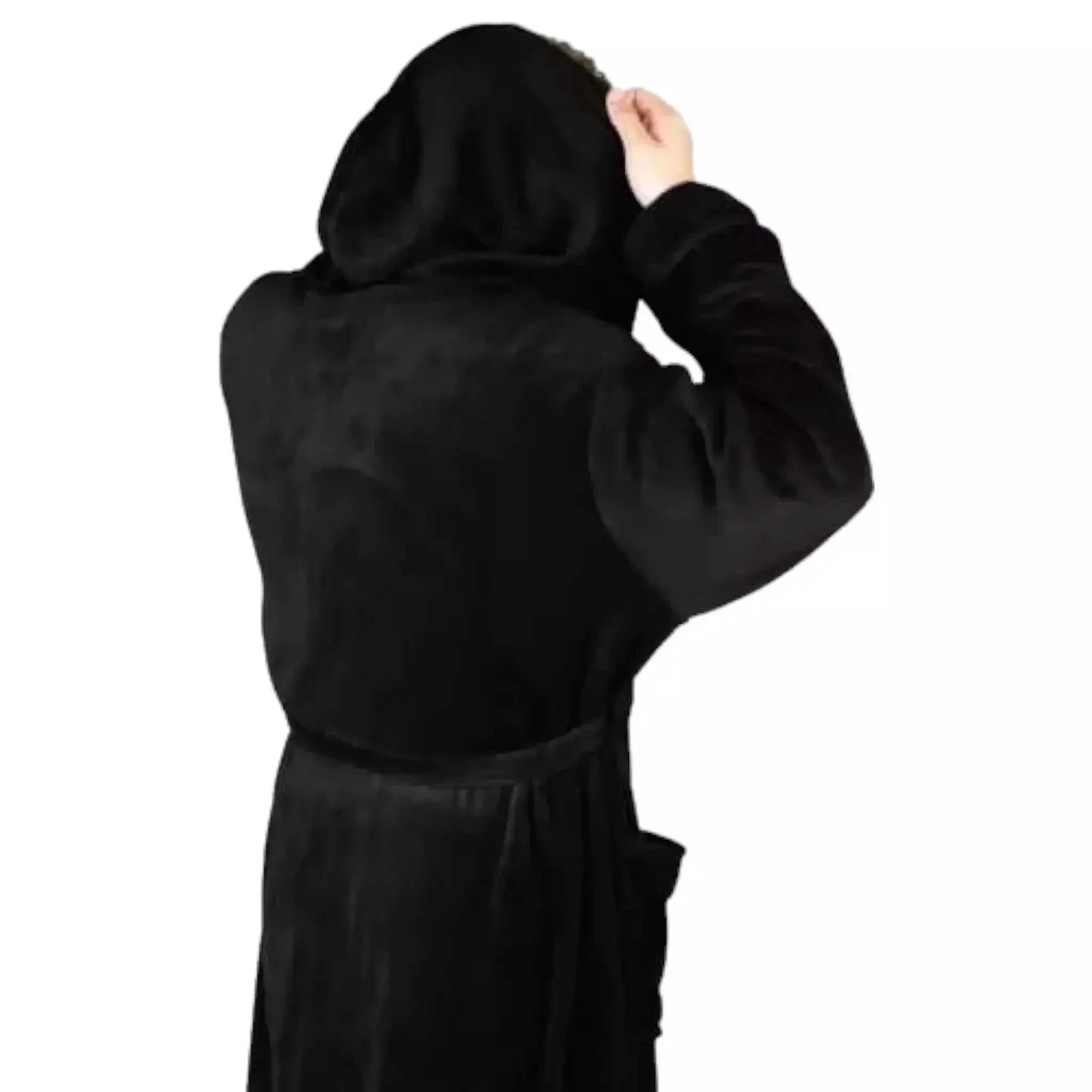 Unisex Fleece Hooded Bathrobes
