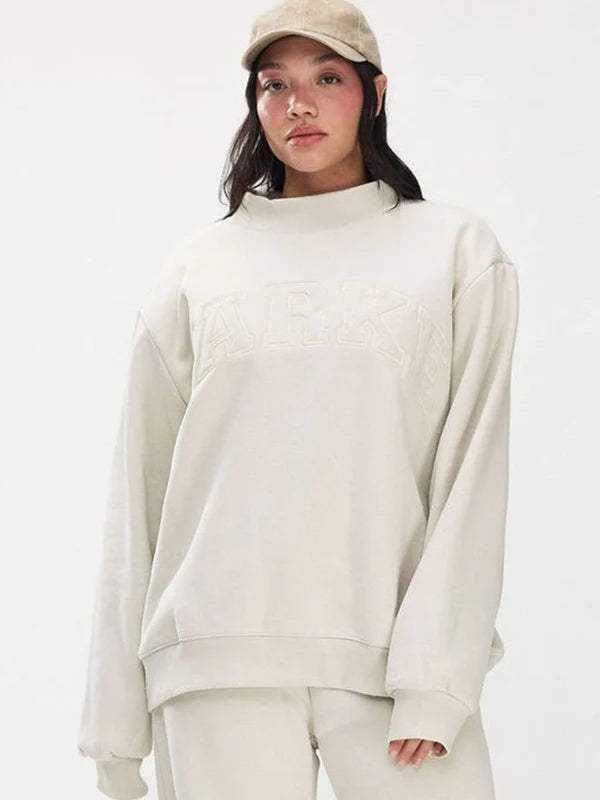 Parke Monochrome Varsity Mockneck Sweatshirt Sweatshirt unisex detail view 5 | Dash Racegear — Parke Monochrome 2026 Varsity Mockneck Fleece Sweatshirt, lightweight warmth and timeless style for daily wear.