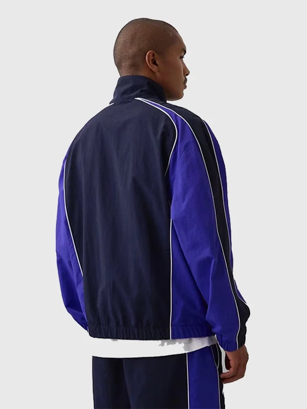 Gap × Awake NY Track Jacket Jacket unisex detail view 3 | Dash Racegear — Gap × Awake NY 2026 full zip jacket, relaxed oversized fit for comfortable daily outfits.