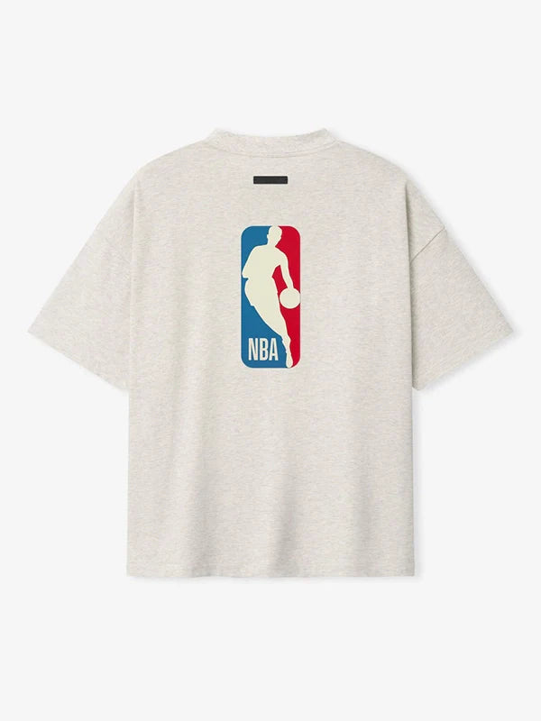 Essentials Inglewood x All Star Weekend T-Shirt Shirt unisex detail view 2 | Dash Racegear — Essentials Inglewood All Star Weekend '26 grey 90s T-shirt featuring nostalgic basketball-inspired design.