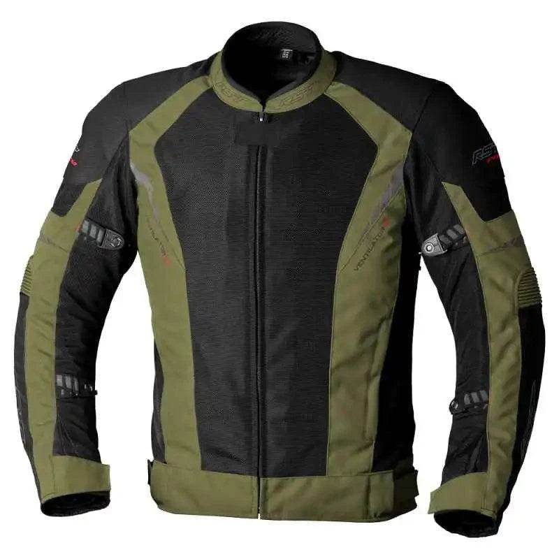 VENTILATOR XT CE MENS TEXTILE JACKET - GREEN/BLACK - UK 52 / EUR 62 / INTL 4XL