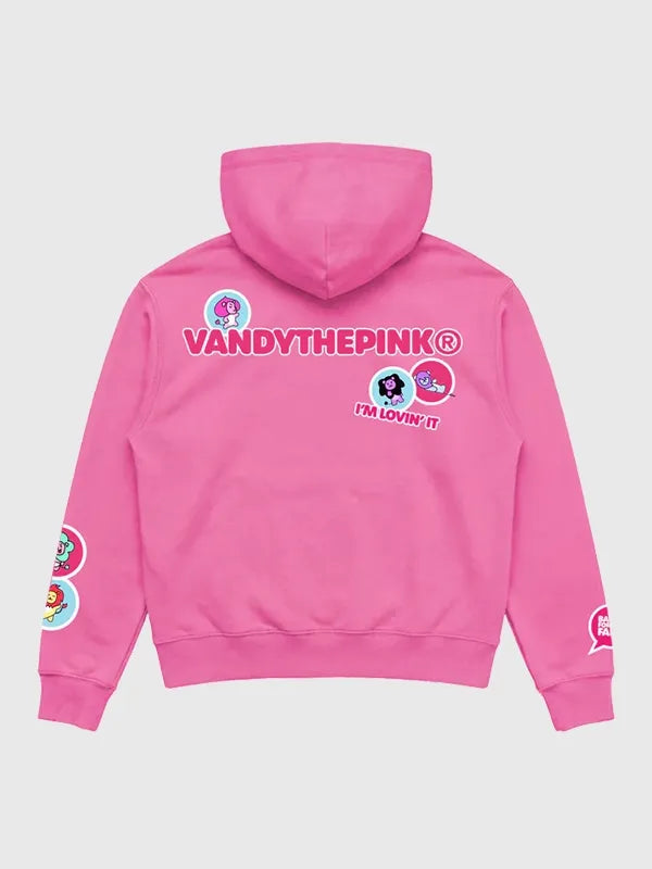 Vandy The Pink x McDonald’s Saja Boys Hoodie Hoodie unisex detail view 2 | Dash Racegear — Saja Boys hoodie by Vandy The Pink x McDonald’s x Netflix, ideal for casual fan outfits.