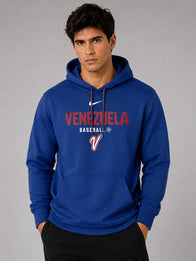 Venezuela 2026 World Baseball Classic Hoodie Hoodie unisex detail view 4 | Dash Racegear — Nike Venezuela Baseball hoodie showcasing World Baseball Classic 2026 marks, moisture control, and layered warmth