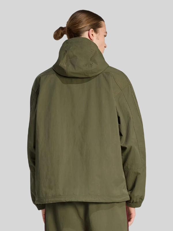 Vincent Kompany Adidas Jacket Jacket unisex detail view 5 | Dash Racegear — Adidas olive green jacket Vincent Kompany edition, slim athletic cut, ideal for men and women relaxed daily wear.