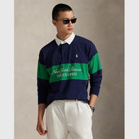 Ralph Lauren US Open Vintage Fit Rugby Shirt Shirt unisex detail view 2 | Dash Racegear — Vintage Fit Rugby Shirt by Polo Ralph Lauren for US Open 2025 in navy and green