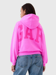Pink Gap Hoodie Hoodie unisex detail view 2 | Dash Racegear — Cozy hot pink Gap pullover hoodie, vintage-inspired style for casual wear and playful fashion.