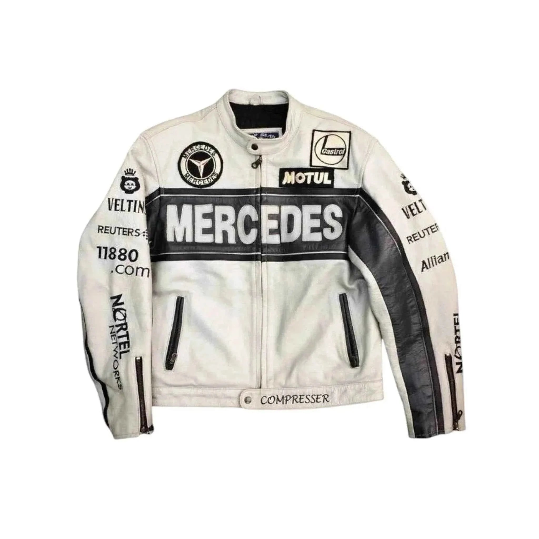 Vintage Mercedes - Benz Leather Racing Jacket