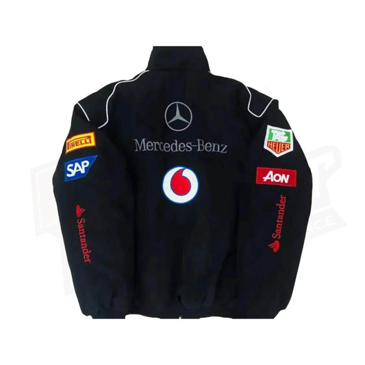 Vintage Edition Black Mercedes F1 Jacket | Dash Racegear