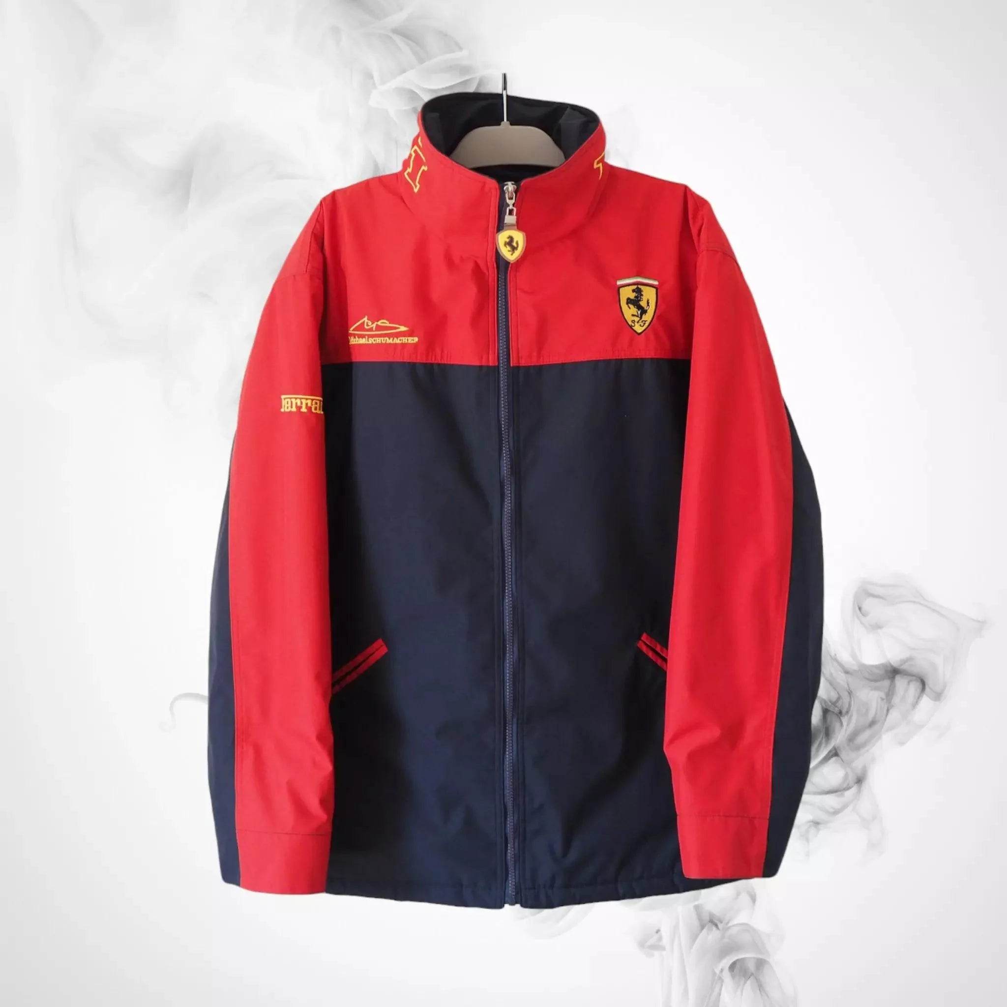 Vintage Ferrari Michael Schumacher 90's F1 Racing Team Jacket - Dash Racegear Store