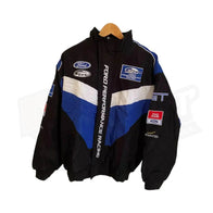 Vintage Navy/Blue Ford Performance Racing Bomber Jacket | Dash Racegear