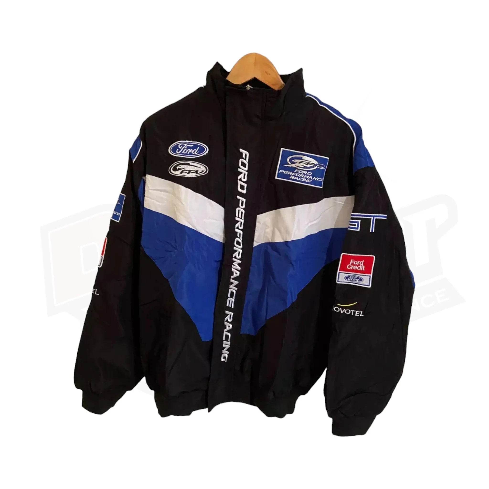 Blue Ford Performance Racing Bomber Jacket - Dash Racegear Store