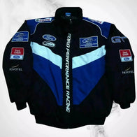 Vintage Navy/Blue Ford Performance Racing Bomber Jacket | Dash Racegear