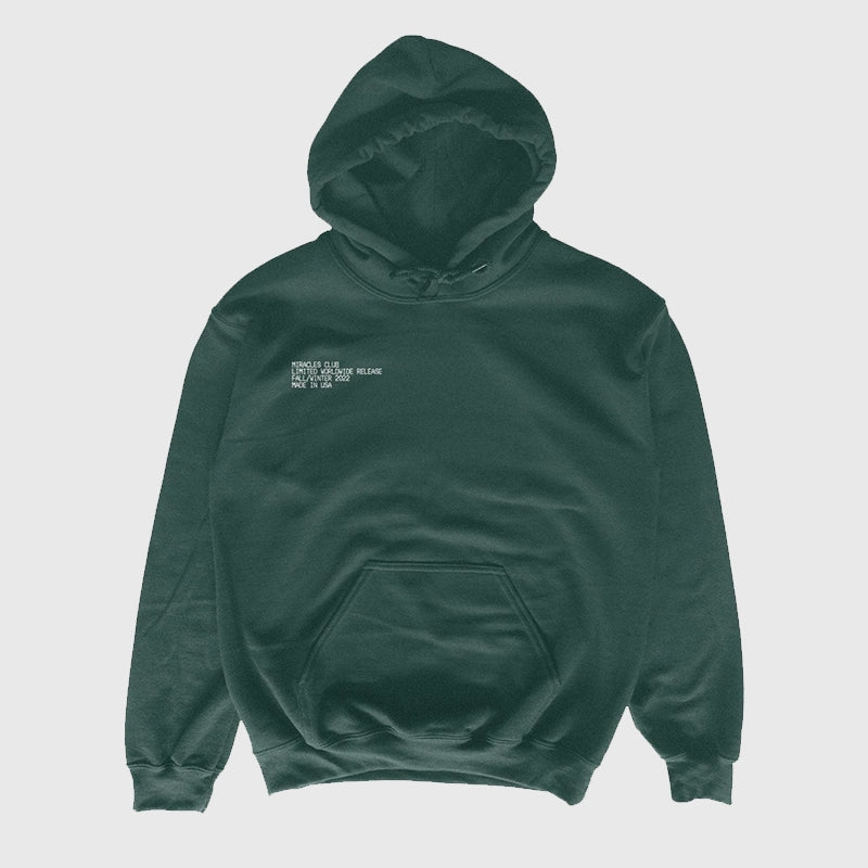 Virgil Was Here Hoodie Hoodie unisex detail view 4 | Dash Racegear — Graphic hoodie design inspired by Virgil Was Here tribute