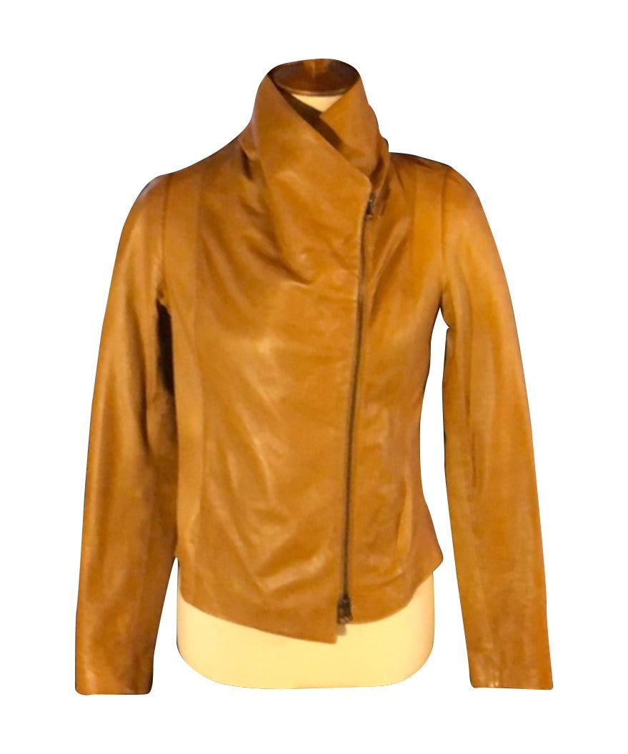 Virgin River Melinda Monroe Brown Jacket Jacket unisex detail view 4 | Dash Racegear — Melinda Monroe Virgin River Brown Leather Jacket