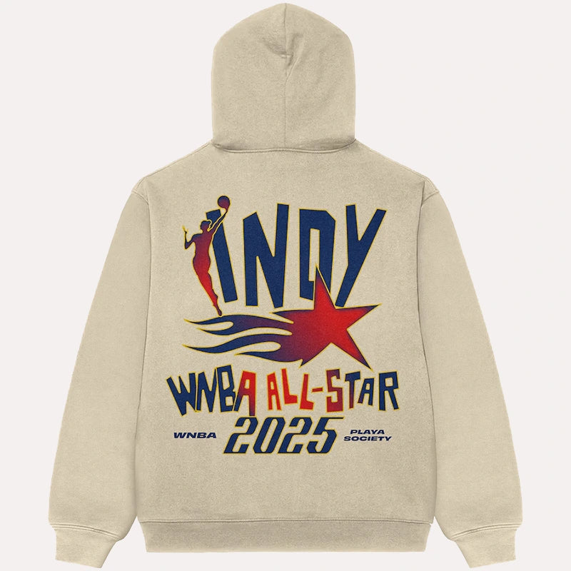 Playa Society WNBA All-Star Game Indy Hoodie Hoodie unisex detail view 3 | Dash Racegear — Women’s Hoops Hoodie – Playa Society All-Star Game Edition