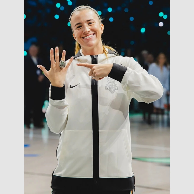 New York Liberty Nike Fenty Beauty Zip-Up Hoodie Hoodie unisex front product view | Dash Racegear — Nike Liberty Hoodie – Fenty Beauty Zip-Up Style