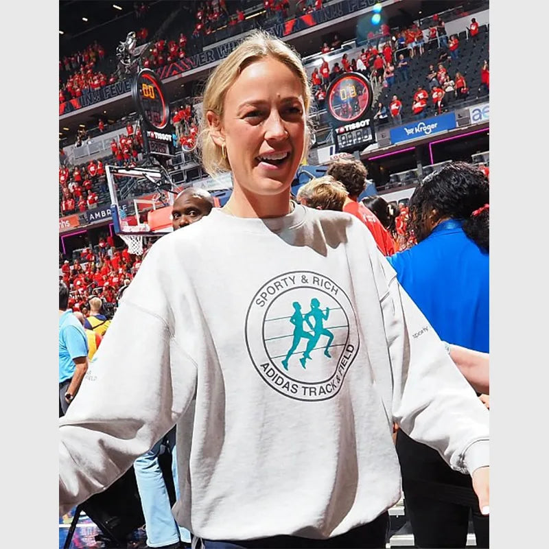 WNBA Playoff Sophie Cunningham Sweatshirt Sweatshirt unisex detail view 2 | Dash Racegear — WNBA Playoff Sophie Cunningham Grey Long Sleeve Sweatshirt