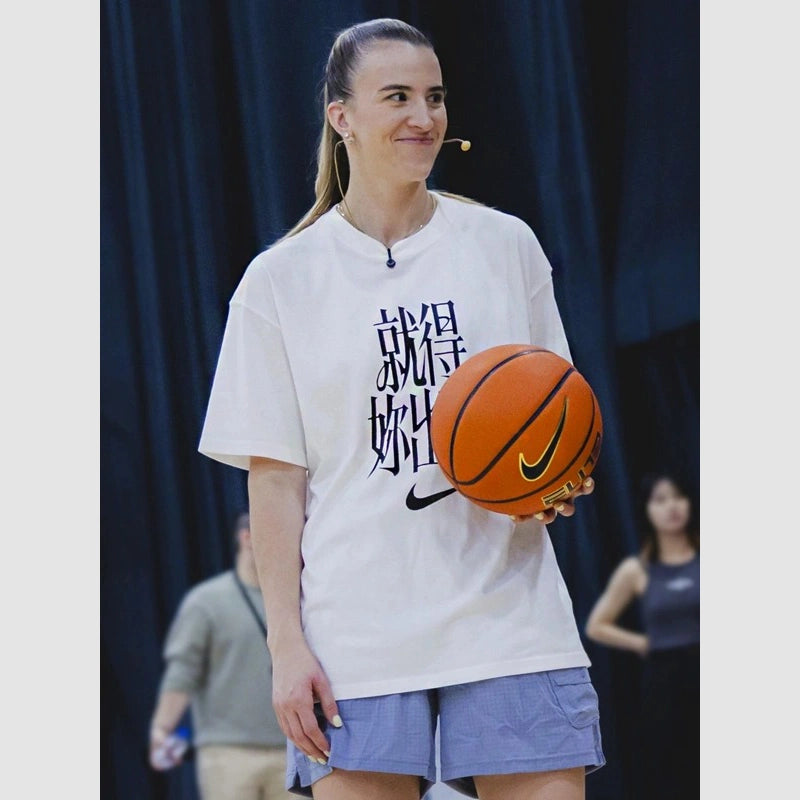 WNBA Sabrina Ionescu T-Shirt Shirt unisex front product view | Dash Racegear — Sabrina Ionescu Basketball Tee – Celebrate the Star