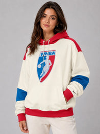 WNBA Legends Nike Basketball Hoodie Hoodie unisex detail view 6 | Dash Racegear — Beige WNBA Legends hoodie by Nike carrying vintage hardwood inspiration with fleece fabric and oversized outline